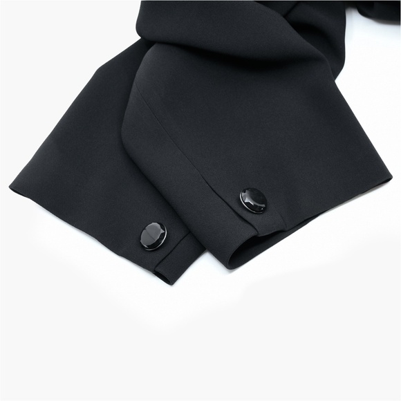 BASLER Black Jacket with Patent Leather Trim - Picture 12 of 13